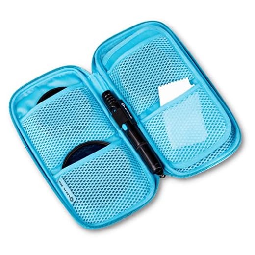 Lens-Aid - Housse Grande pour Filtre - avec 9 Poches, Idéal pour Filtres Jusqu’à 82mm, Compartiments pour Filtres Objectif polarisants, Filtres UV, Cache-objectifs, Batteries, Chiffons en Microfibre