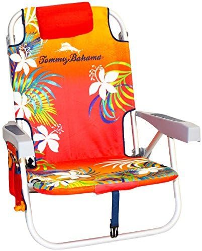 Tommy Bahama Backpack Beach Chair, Red