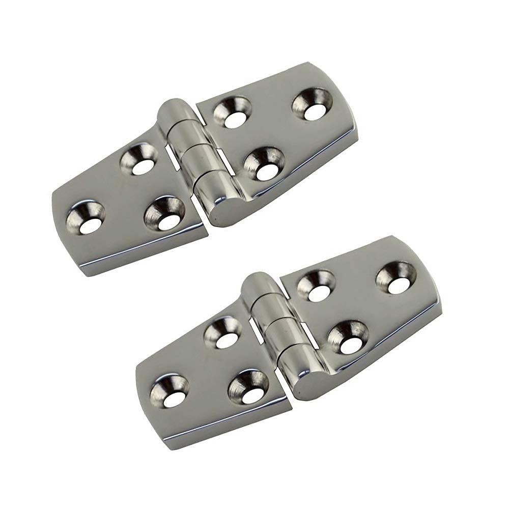 Charnière inox pour trappe de bateau FIDEMM 50x102mm quincaillerie