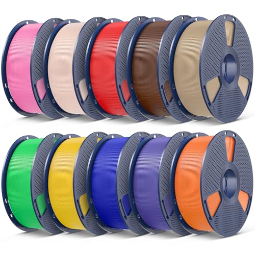 SUNLU 3D Printer Filament Bundle, PLA Plus Filament 10KG 1.75mm,...