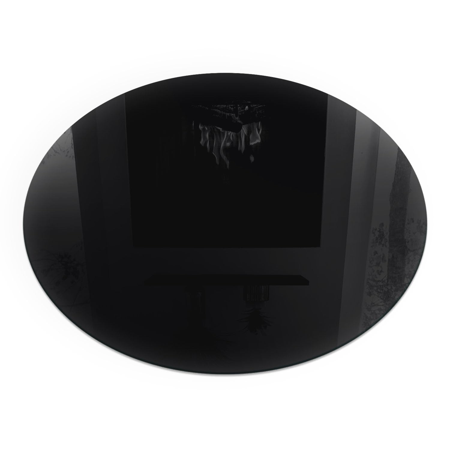 Plaque de sol cheminée verre noir 90 cm protection thermique poêle à bois anti tache