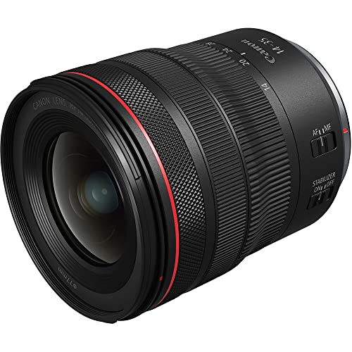 Canon RF14-35mm F4 L is USM Lens, Wide-Angle Zoom Lens, Compatible with EOS R Series Mirrorless Cameras, Black