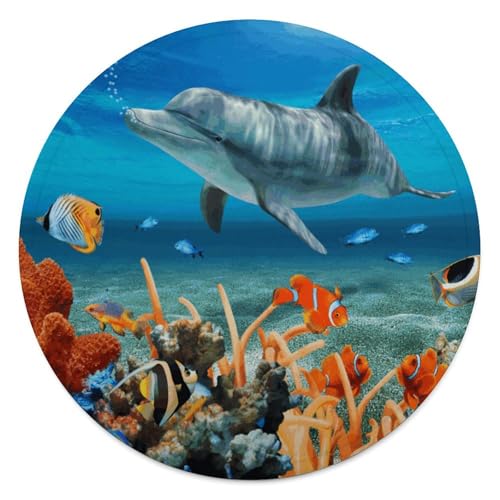 Couverture de plage ronde en microfibre drap de bain franges voyage - 2