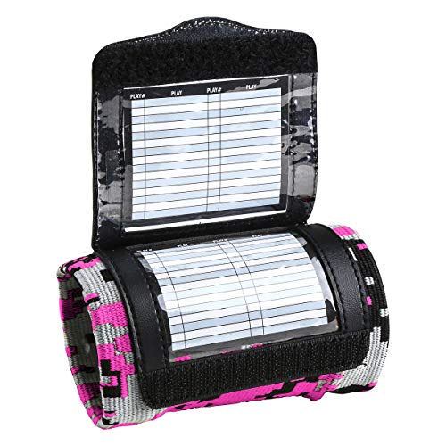 CHAMPRO unisex adult Triple Wristband Playbook, Camo Optic Pink, US