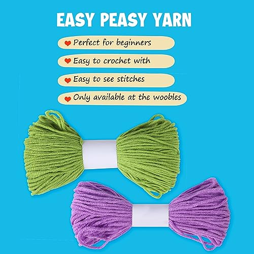 papasgix Beginner Crochet Kit, Complete Animal Crochet Yarn Set - Image 3