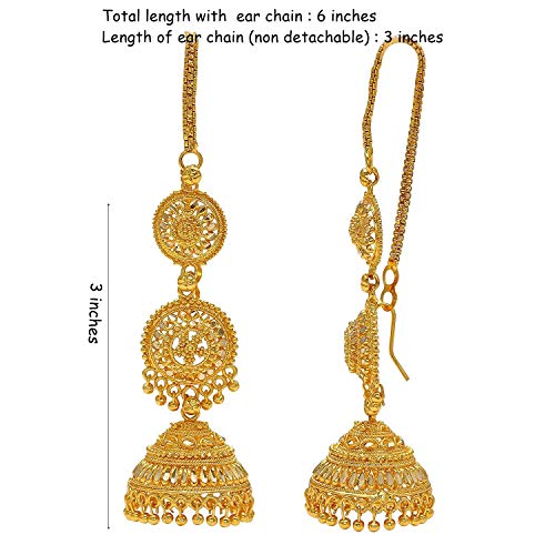 Jwellmart Gold Plated Alloy Jhumka Earrings for Women4