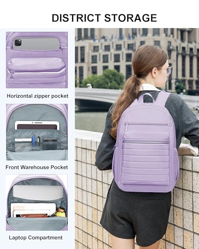 Image of KEOFID Travel Backpack for Women, Womens Work Backpacks, Anti-theft Backpack Purse, Back pack for College Girls, Carry-On Travel Backpacks,Bookbag(Purple)