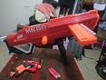Thunderhawk Nerf AccuStrike Mega Toy Blaster - Longest Nerf Blaster 10 Official Accu Strike Nerf Mega Darts 10 Dart Clip Bipod For Kids Teens And Adults