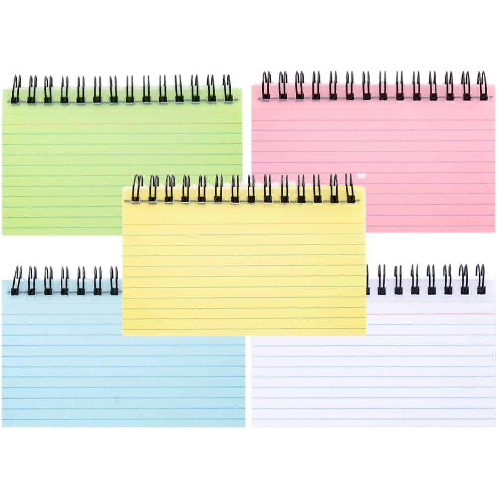 STOBOK 5pièces Cahier à Spirale Détachable Bloc-notes De Poche Pratique Pour Plans Quotidiens Et Notes
