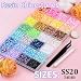 8500Pcs Resin Rhinestones with Tweezers for Crafting, Mixed-Color 5mm Bedazzling Crystal with 3Pcs 10ml B7000 Jewelry Glue for DIY Crafts Clothing Tumblers Shoes Fabric Nail Art