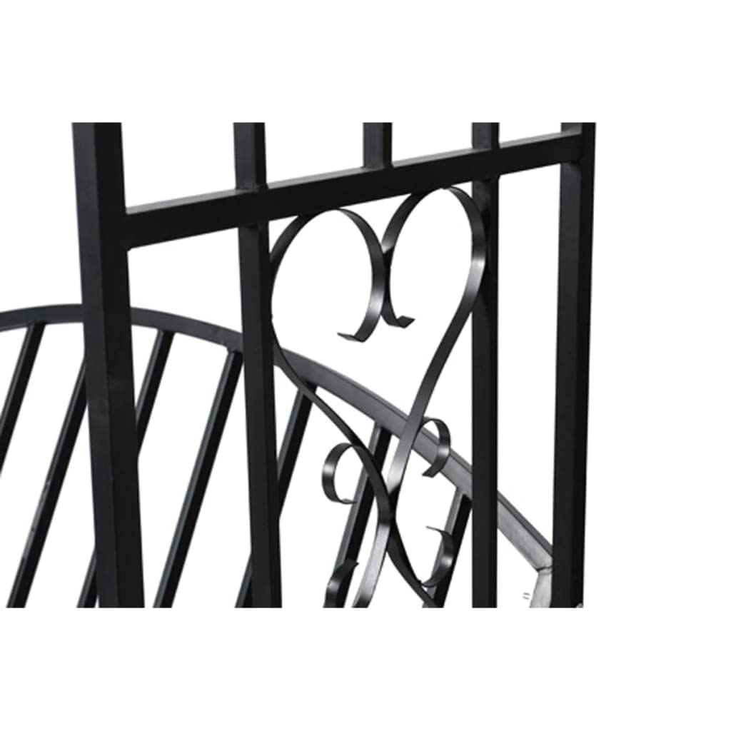 Arco per rose in metallo con panca, in metallo antiruggine, resistente alle intemperie, portata massima 130 kg, facile installazione, decorativo per giardino e terrazza
