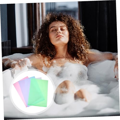 Toalla exfoliante corporal de nylon para espalda: pack de 4 bandas largas para ducha 6
