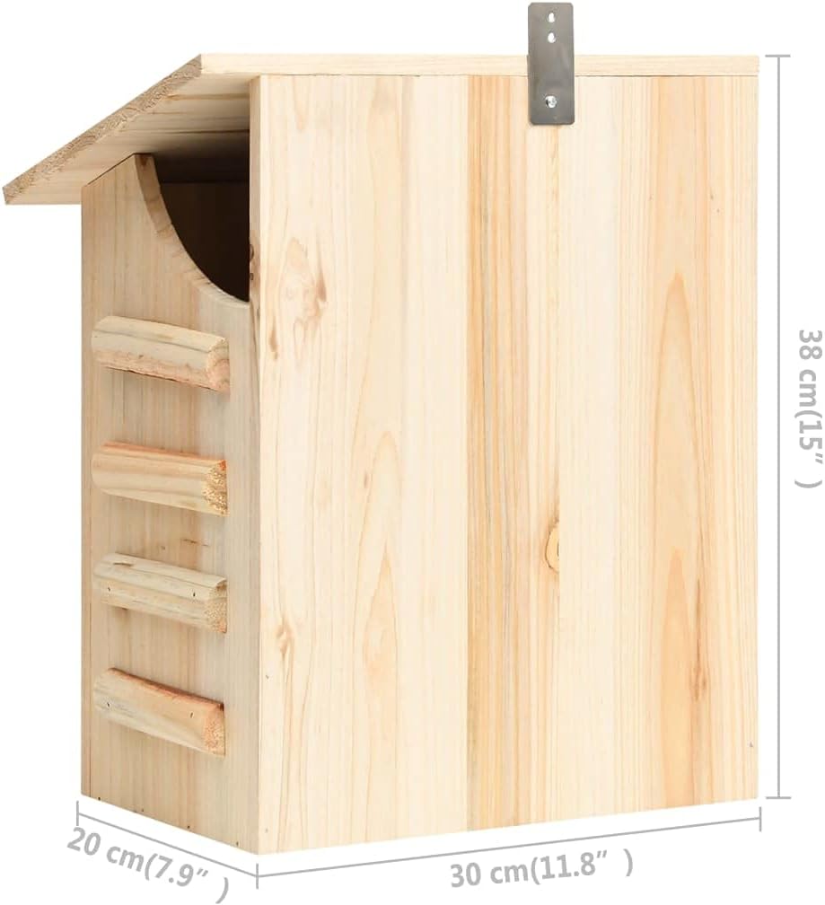 Bat House Natural Wood Solid Firwood Medium Bat House, Bird & Wildlife Houses, Bat Houses, 314820