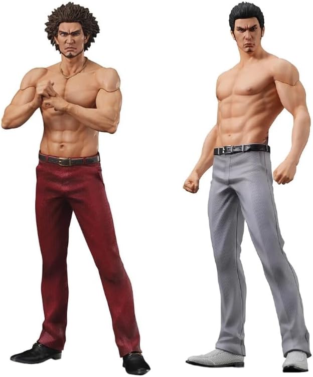 Kiryu Kazuma Figure Kasuga Ichiban Statue 17 cm PVC Anime Original Painting Game Models Collectible Kasuga Ichiban Figure Desktop Ornaments 2 Pieces