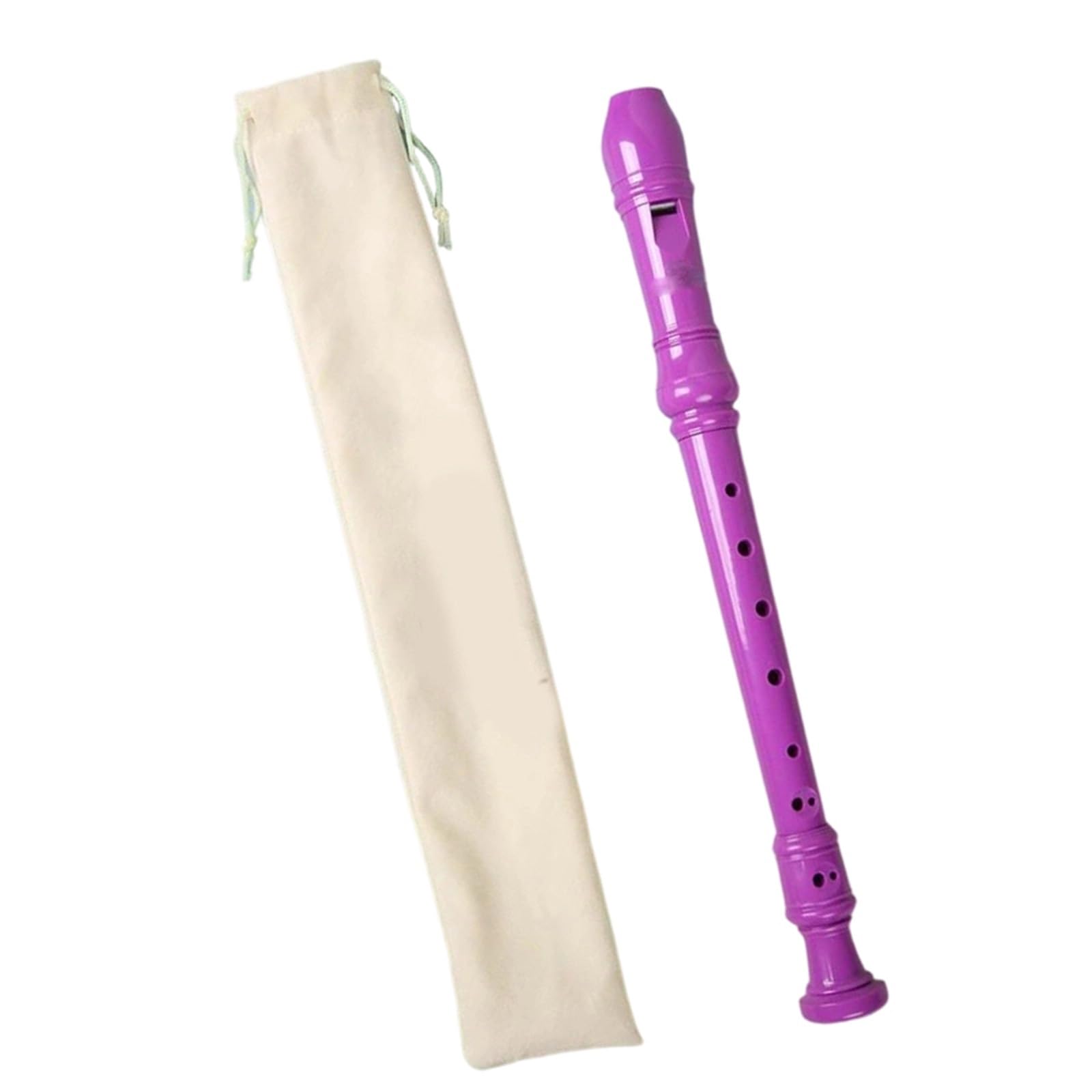 Flauto Dolce Professionale Flauto Dolce In Stile Tedesco Con Chiave C: Strumento Acuto A 8 Fori Per Principianti E Istruzioni(Purple)