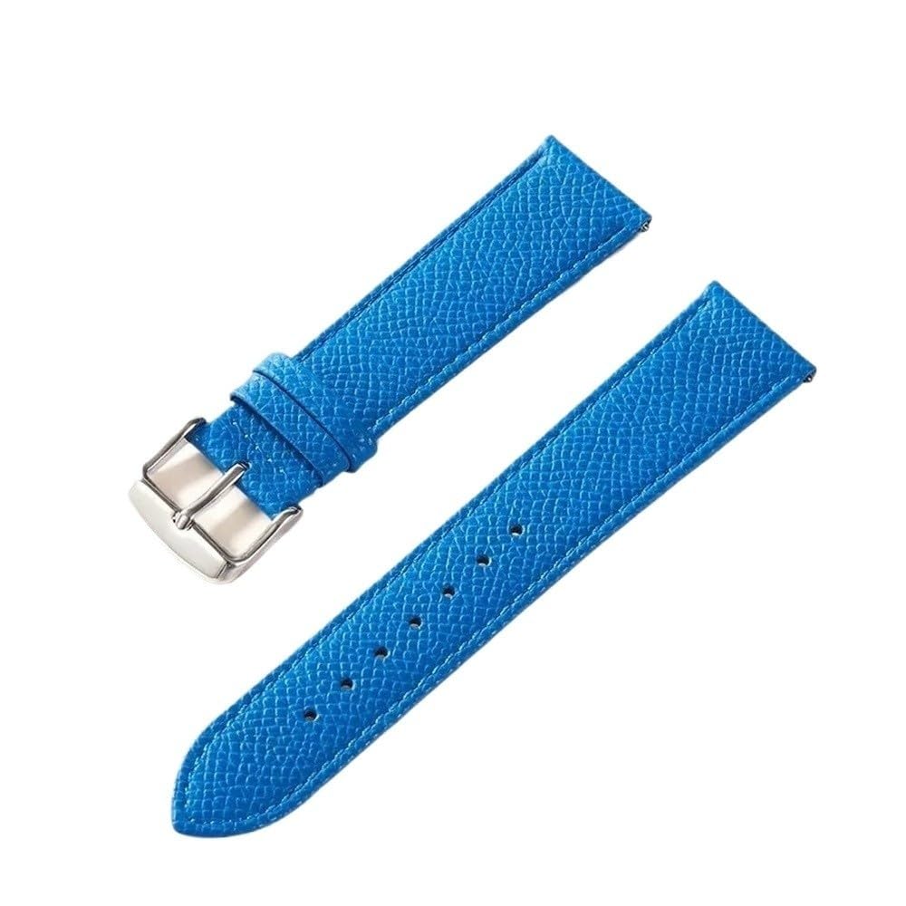 Correa de Reloj de 18 a 24 mm de liberación rápida Elefante Gris marrón Azul Hecho a Mano(Royal Blue Rose,15mm)