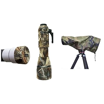 Tuskr Lensshield Wildlife Gear Combo for Tamron 150-600 G2 (Dry Forest Camouflage)