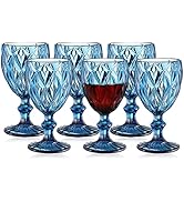 Lot De 7 Verres à Vin Sur Pieds Roses - Art De La Table, 200 Ml, état Impeccable
