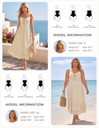 Image of GRACE KARIN Womens Maxi Floral Sundresses Summer Beach Boho Dress Spaghetti Strap Dresses Casual Fashion Clothes with Pockets