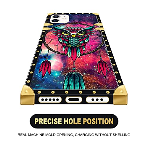 Iphone 11 Case, J Owl Iphone 11 Cases With Square Case Luxury Soft Tpu Shiny Shockproof Protective Metal Decoration Cover Case For Iphone 11 #TOP3