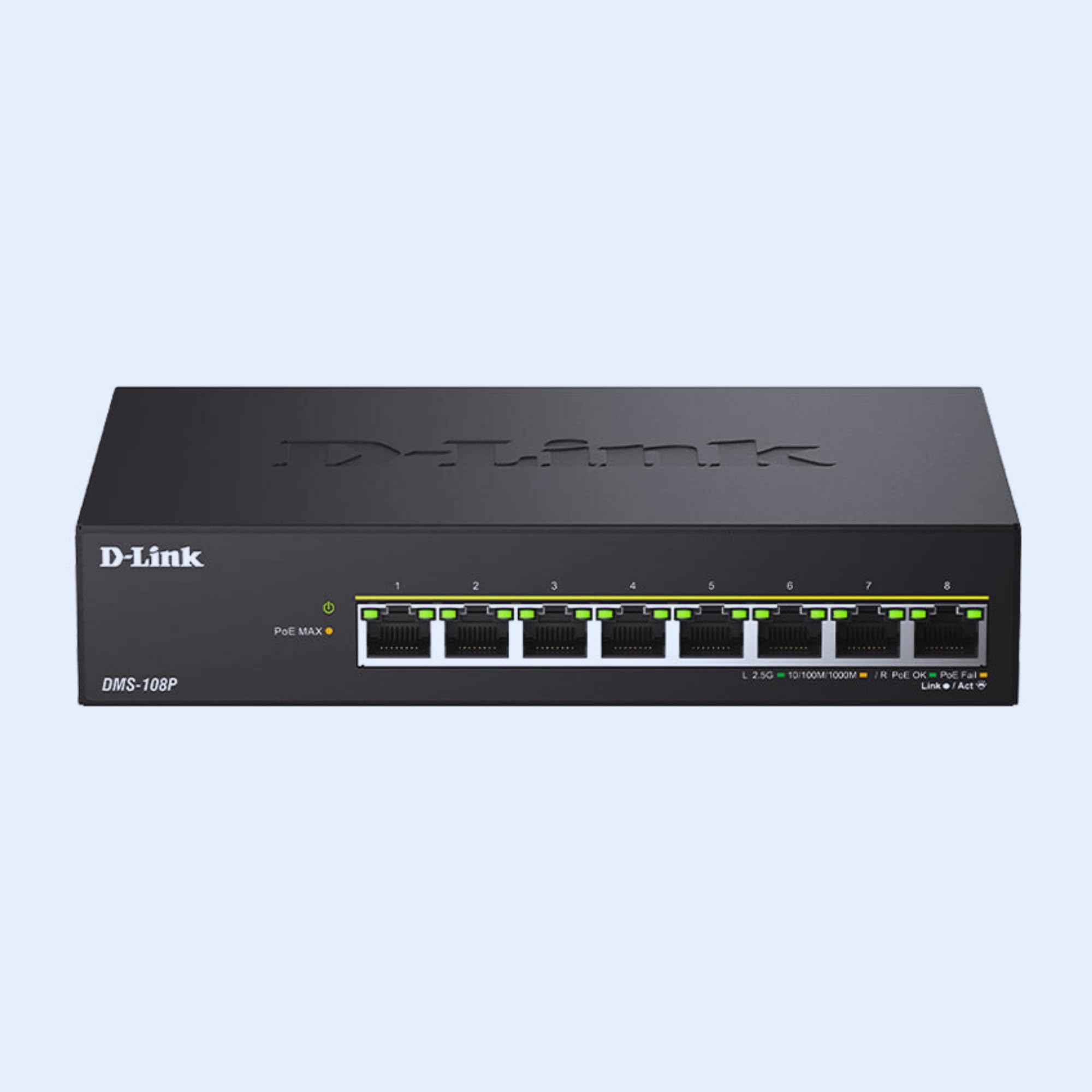 Amazon.com: D-Link 8-Port 2.5Gb PoE (90W) Unmanaged Gaming Switch