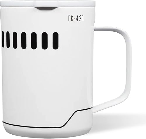 Miniatura 2 de Corkcicle Taza de café  Taza de acero inoxidable con triple aislamiento con asa, 16 onzas, Star Wars  Storm Trooper