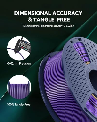 Image of SUNLU Silk Dual Color PLA Filament Bundle Muticolor, Silk 3D Printer Filament, Individually Vacuum Packed, 250G Spool, 4 Pack, 1kg in Total, Blue Red+Red Gold+Pink Gold+Blue Green
