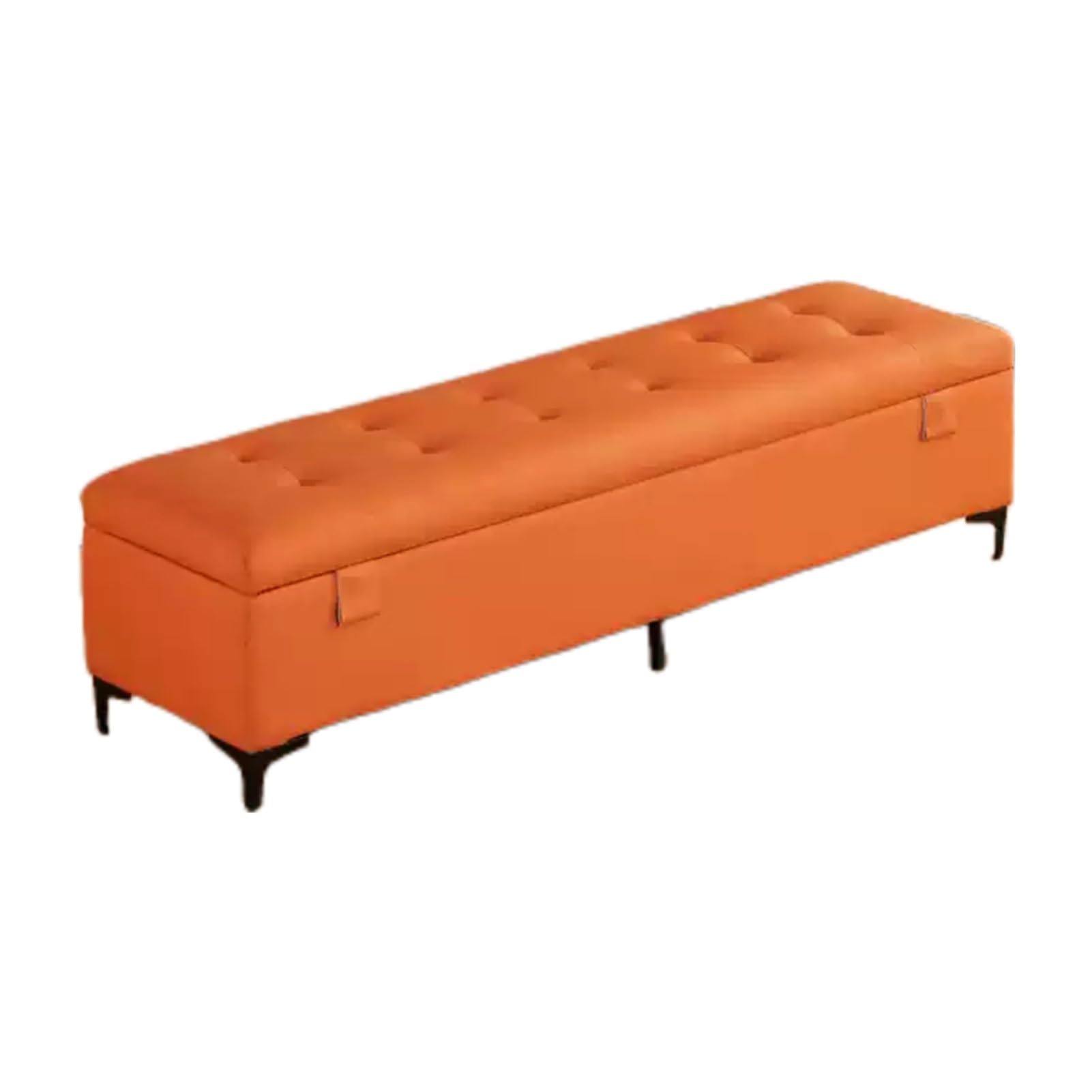 Banc de rangement en bois massif rembourré haut de gamme avec coffre à chaussures sécurisé
