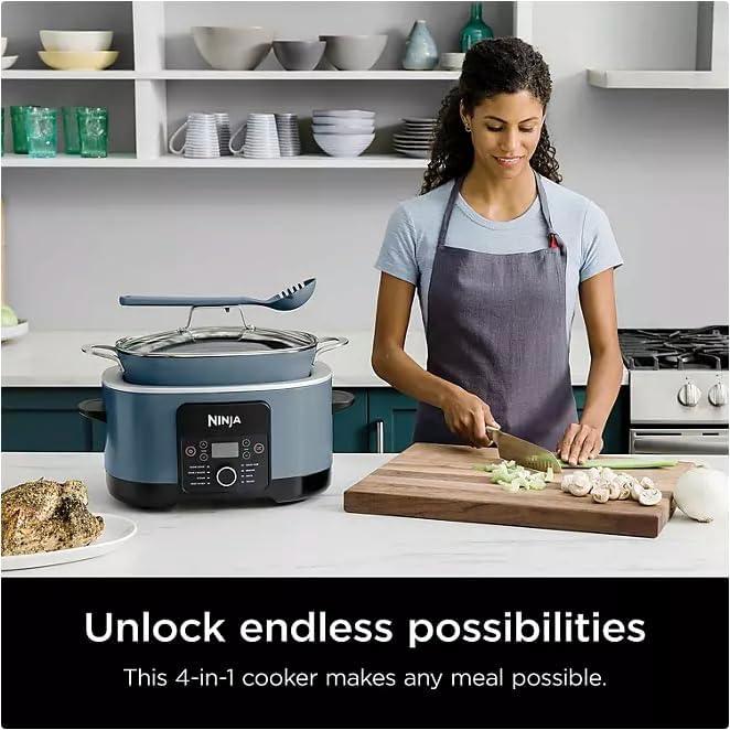 Miniatura 6 de Ninja MC1001C Foodi PossibleCooker PRO - Cocina múltiple de 8.5 cuartos de galón, con olla de cocción lenta 8 en 1, horno holandés, vaporizador y
