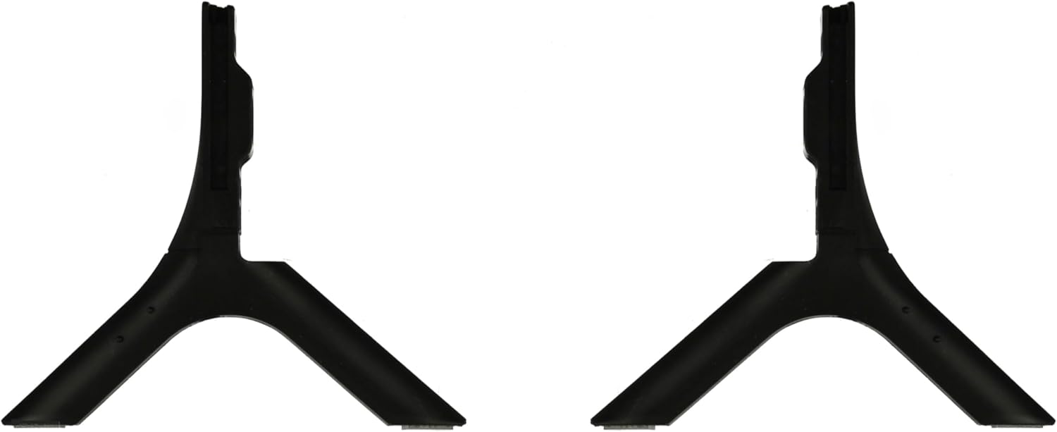 Factory Part - Legs Base Stands Compatible with Samsung 32" Smart TV Models: QN32Q60AAFXZA, HG32NJ690FFXZA, HG32NJ690WFXZA, HG32CF800NFXZA, and QN32Q60DDFXZA (Screws Included).