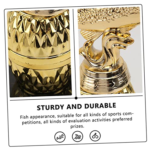 Toddmomy 2 Pçs Troféu Troféu De Pesca Modelo De Metal Suprimentos Para Festa De Natal Troféu De Reco