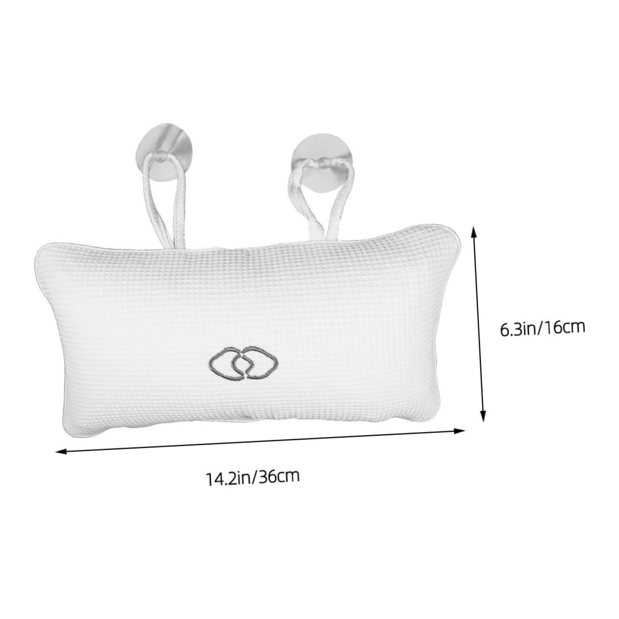 Gatuida 3 Pezzi Cuscini da Bagno Ergonomici con Ventose Antiscivolo Poggiatesta Gonfiabile per Vasca da Bagno Profonda Supporto Collo Comfort per Casa Spa e Hotel Accessori Vasca