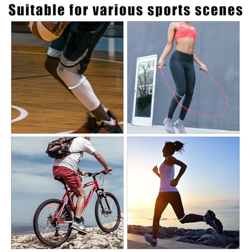 Image of Gosknor 2pcs Patellar Tendon Support Strap Knee Band (Fluorescent White)