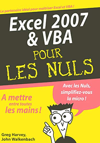  EXCEL 2007 ET VBA MEGAPOCHE Livre PDF Gratuit