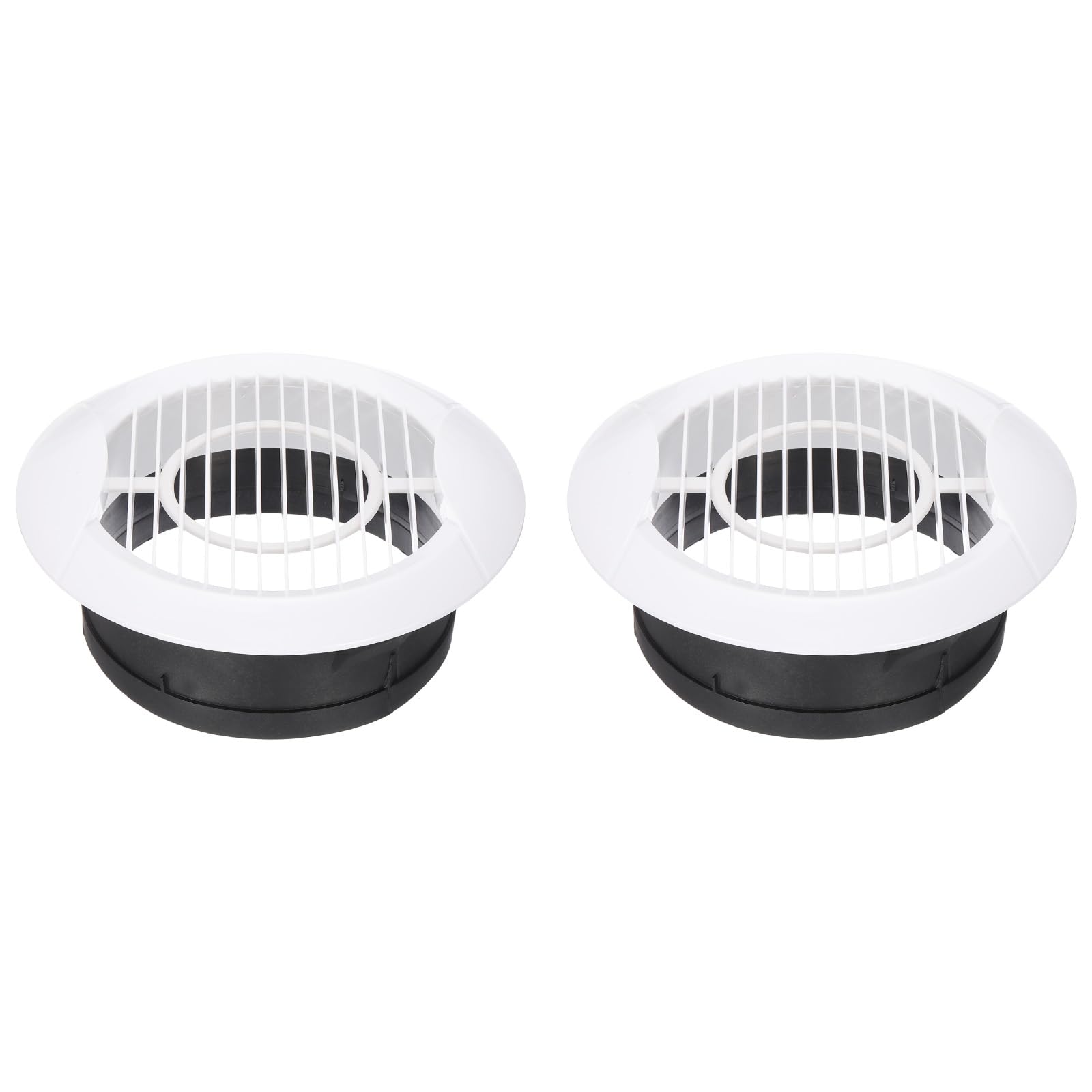 Rejilla de ventilación de 6 pulgadas redonda ABS con pantalla difusora para cocina y baño 2 uds