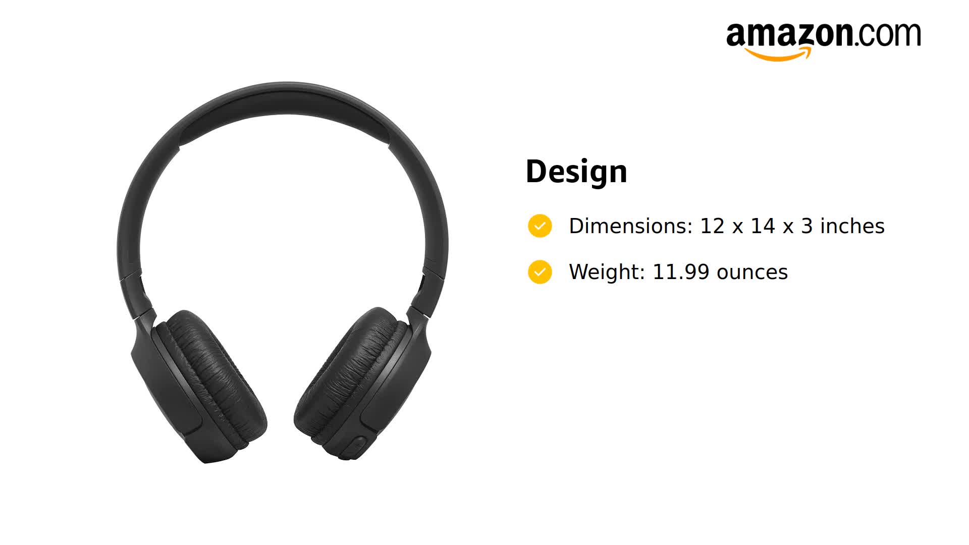 Amazon.com: JBL Tune 500BT - On-Ear Wireless Bluetooth Headphones