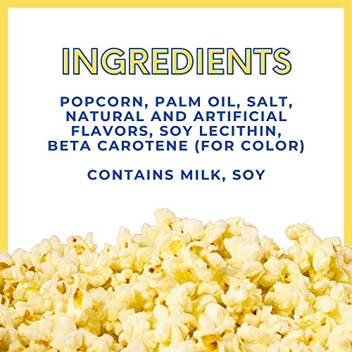 Cousin Willie's Microwave Popcorn Bags, Movie Theater Butter (6 Bags) Gourmet Popcorn Boxes for Party, Whole Grain Popcorn, Gluten Free, Low Calorie Healthy Snack, USA Made, non-GMO - image 4