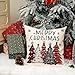 AACORS Christmas Pillow Cover 16X16 Inch Colorful Christmas Trees Snowflake Decoration Holiday Farmhouse Winter Pillow Case for Sofa Couch Decor (Red) AA210-16