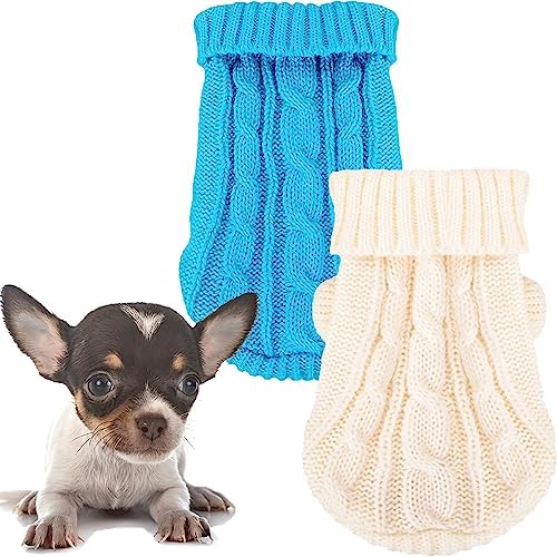 XXS Dog Sweater Chihuahua Clothes Dog Sweaters for Small Dogs Girl Boy Teacup Dog