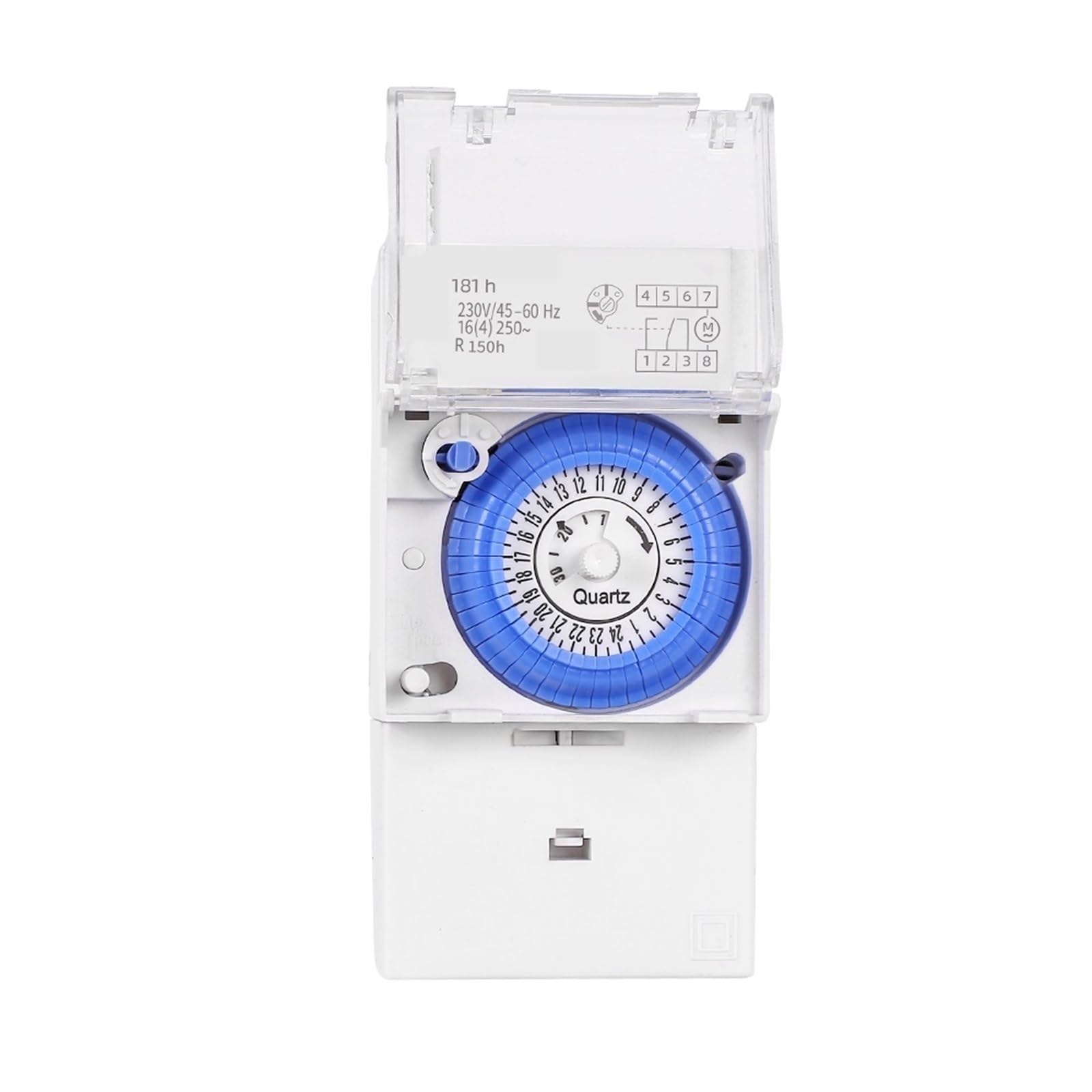 1PCS 110-230VAC Analog 24 hours 15 Minutes Interval SUL181H SUL181D Mechanical Timer Switch Timer Din Rail Timer Clock For Pump(SUL 181 d)