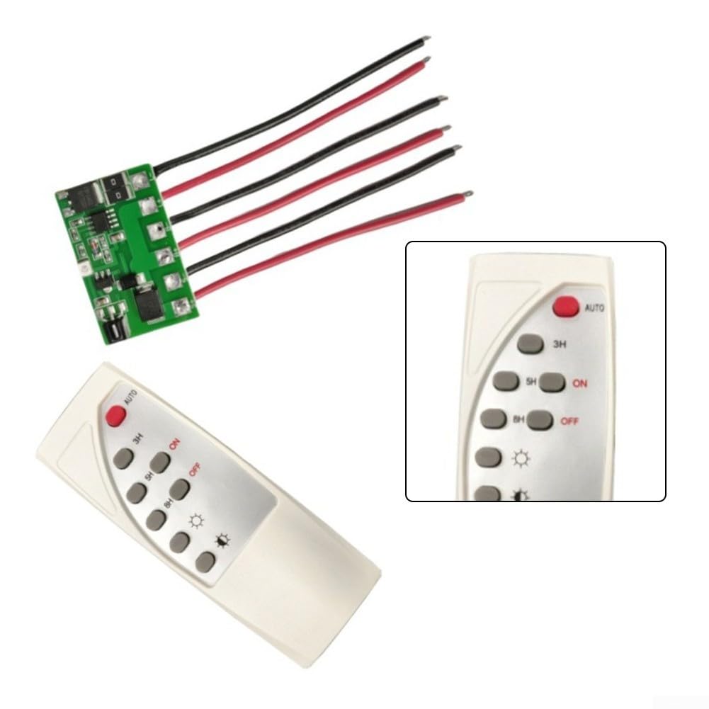 Scheda driver LED per controller di illuminazione stradale solare con telecomando, ingresso 6,4 V-12 V, compatibile con batterie LiFePO4 e al litio, per 5 V-6 V/12 V