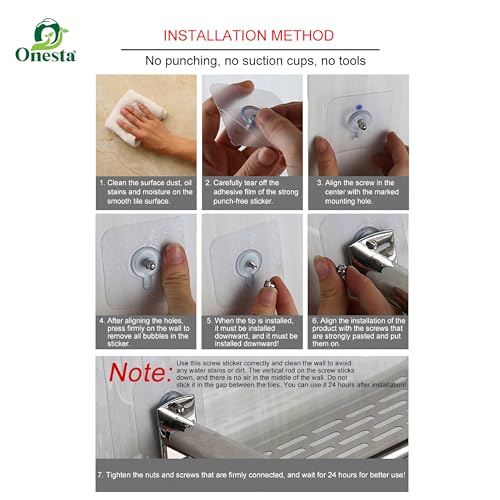 Image of ONESTA Self Adhesive Wall Hooks 10 Pcs Heavy Duty Transparent Sticky Hooks Waterproof Strong Adhesive Wall Hanger Nail Free No Drill Hooks for Kitchen Bathroom, Towel, Home & Office (Pack Of 10)