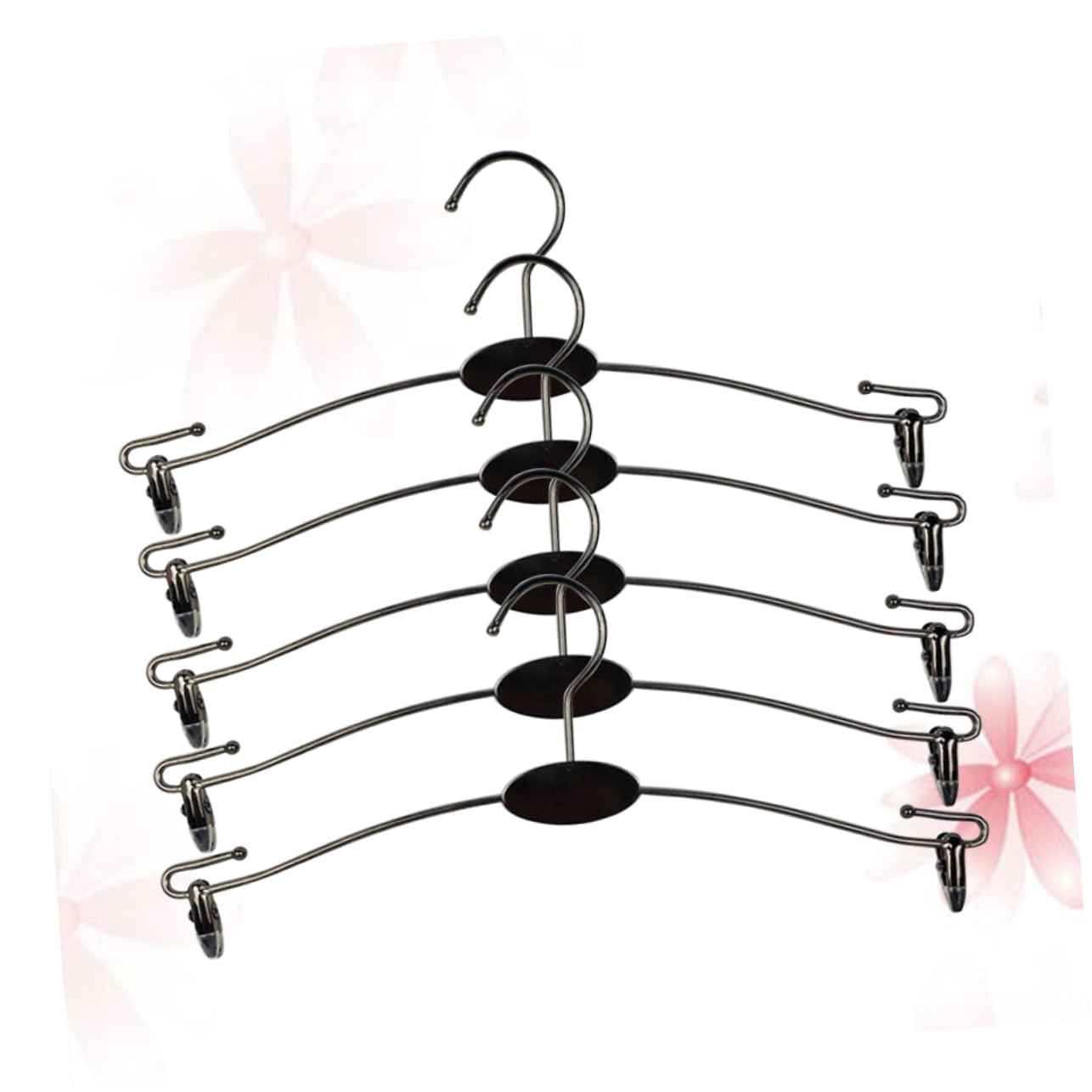 HOLIDYOYO 10pcs Laundry Hangers Downsizing Hanger Panties Underpants Hangers Panty Rack Trousers Hanger Suit Hangers Underwear Hanger Light Hanger Coat Hangers Metal Hangers Black