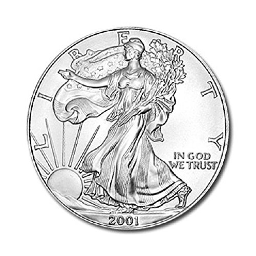 2001 American Silver Eagle .999 Fine Silver Dollar Uncirculated US