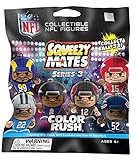 Party Animal - 1 Pack - Squeezymates Color Rush Series 3 Mystery Blind Pack Bag NFL Football Figure Slofoam Keychain