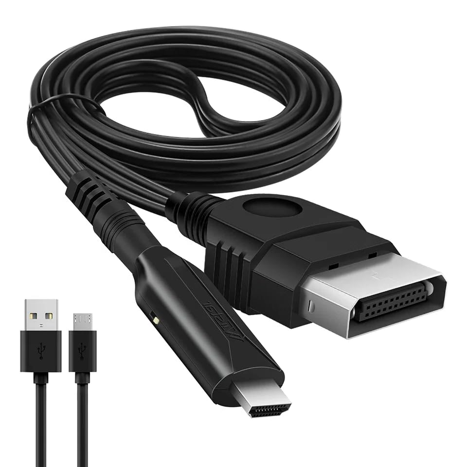 Câble Convertisseur Péritel Xbox 1ère Génération vers HDMI – Adaptateur HD 1080p/720p avec...