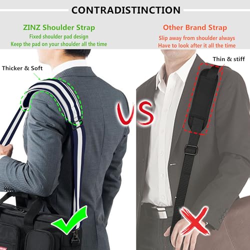 Image of ZINZ Bag Shoulder Strap, Padded Adjustable Shoulder Strap Replacement