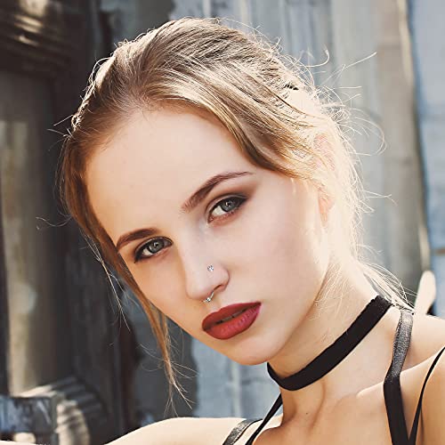 Onesing 55 Pcs 20G Nose Rings For Women Nose Rings Hoops Nose Piercing Jewelry Cz Nose Studs Screw L Shape Nose Bone Pin Stainless Steel Gold Body Piercing Jewelry #TOP5