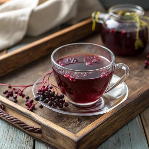 FGO Organic Elderberry Tea, 100 Count, Eco-Conscious Herbal Tea Bags, Resealabel Bag, Caffeine Free, Packaging May Vary (Pack of 1)