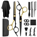Lictin 6.7 pulgadas tijeras de corte del cabello y tijeras delgadas del cabello, 15 piezas tijeras profesionales del...
